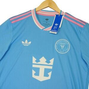 NEW Adidas Inter Miami CF 25/26 Jersey Mens M Blue Messi 10 Third Kit Blue